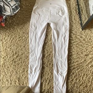 6- white lululemon leggings soft